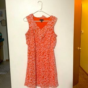 Beautiful peach and white dress